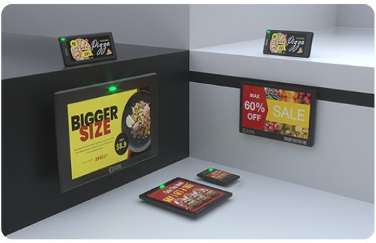 Modelos de etiquetas eletrónicas